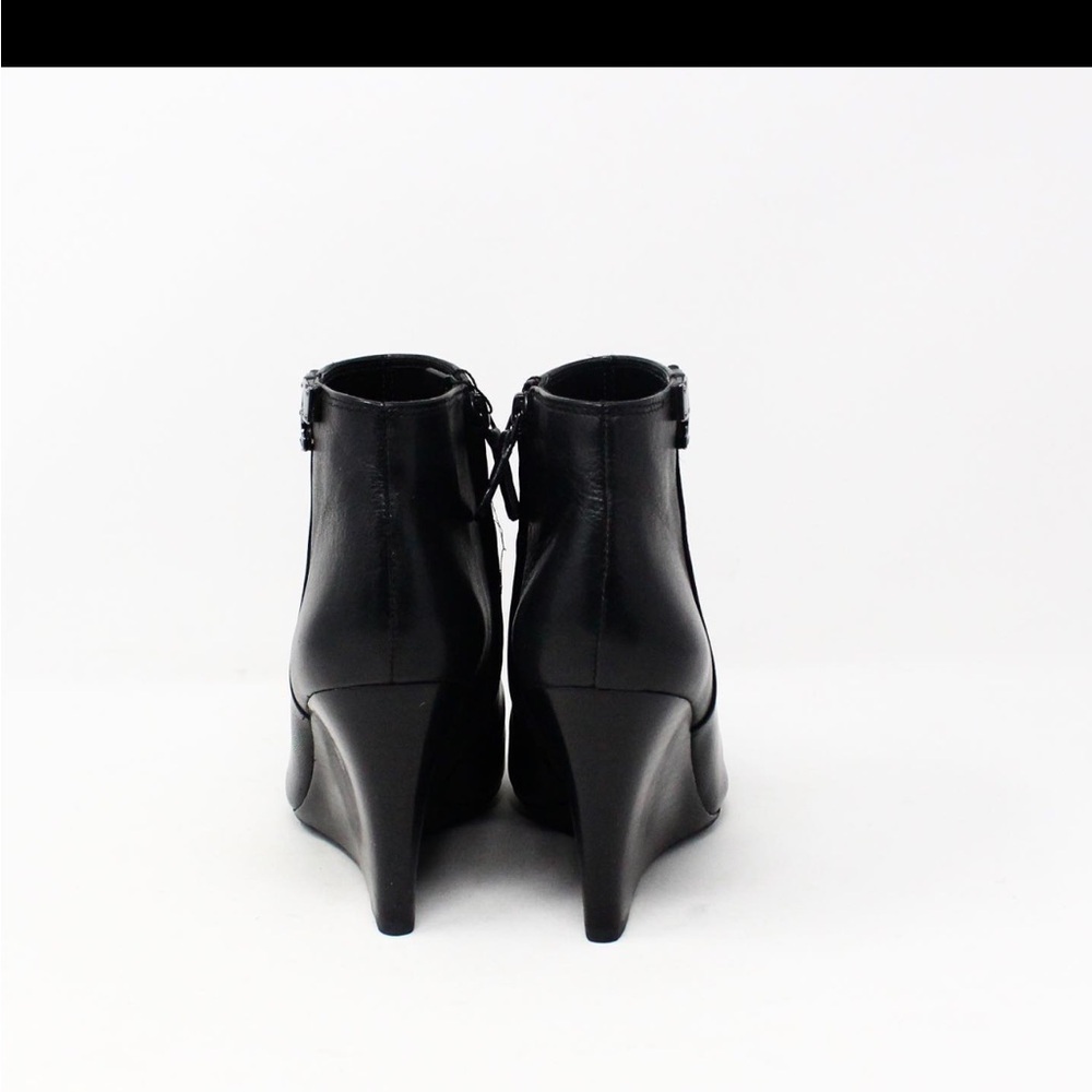 EUC Tory Burch Black Leather Lowell Boot Size 7 - Picture 3 of 7